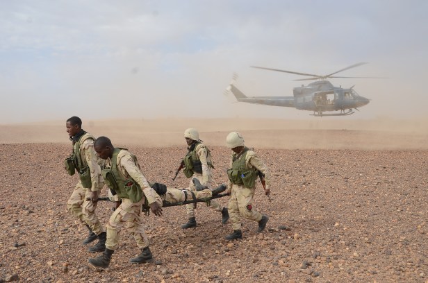 Mauritian soldiers Niger Flintlock 2014