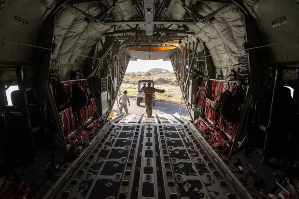 787th Air Expeditionary Squadron US Air Force C130J aircraft Dakar Senegal Nov11 2014 AFRICOM img