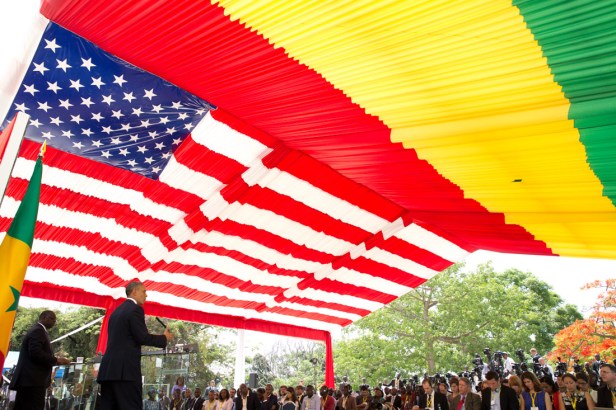 Obama Macky Sall of Senegal Dakar 2013